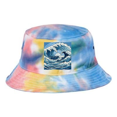 Blue Wave Cat Ladies For Kamala Harris President 2024 Gift Tie Dye Newport Bucket Hat