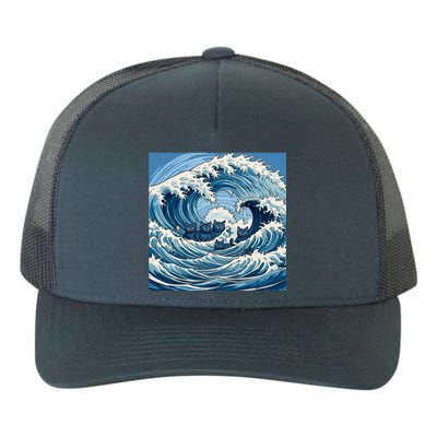 Blue Wave Cat Ladies For Kamala Harris President 2024 Gift Yupoong Adult 5-Panel Trucker Hat