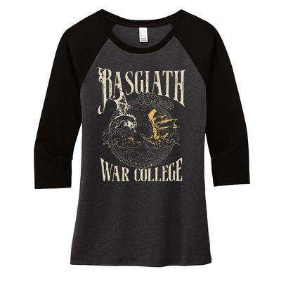 Basgiath War College Dragon Riders Rebecca Fourth Wing Women's Tri-Blend 3/4-Sleeve Raglan Shirt