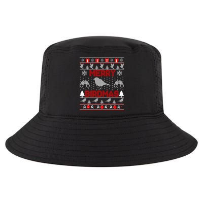Bird Watching Christmas Birding Merry Birdmas Ugly Sweater Gift Cool Comfort Performance Bucket Hat