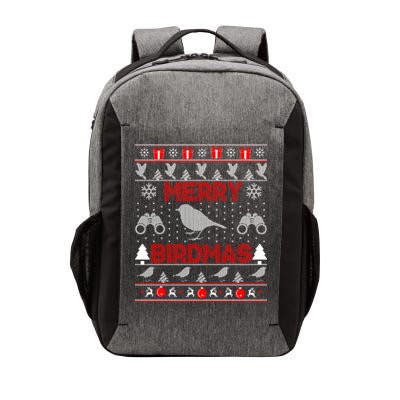 Bird Watching Christmas Birding Merry Birdmas Ugly Sweater Gift Vector Backpack