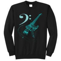 Bass With Clef Neon For Bassists & Bass Player Sweatshirt