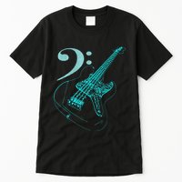 Bass With Clef Neon For Bassists & Bass Player Tall T-Shirt