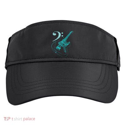 Bass With Clef Neon For Bassists & Bass Player Adult Drive Performance Visor