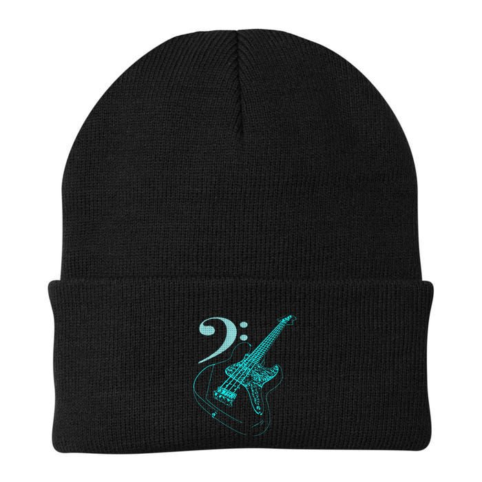 Bass With Clef Neon For Bassists & Bass Player Beanie