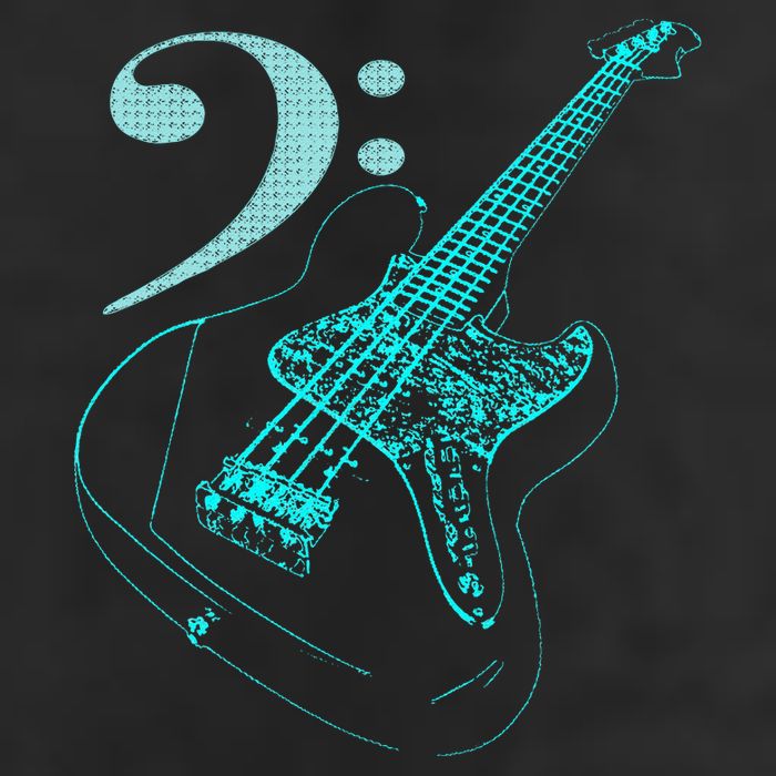Bass With Clef Neon For Bassists & Bass Player Beanie