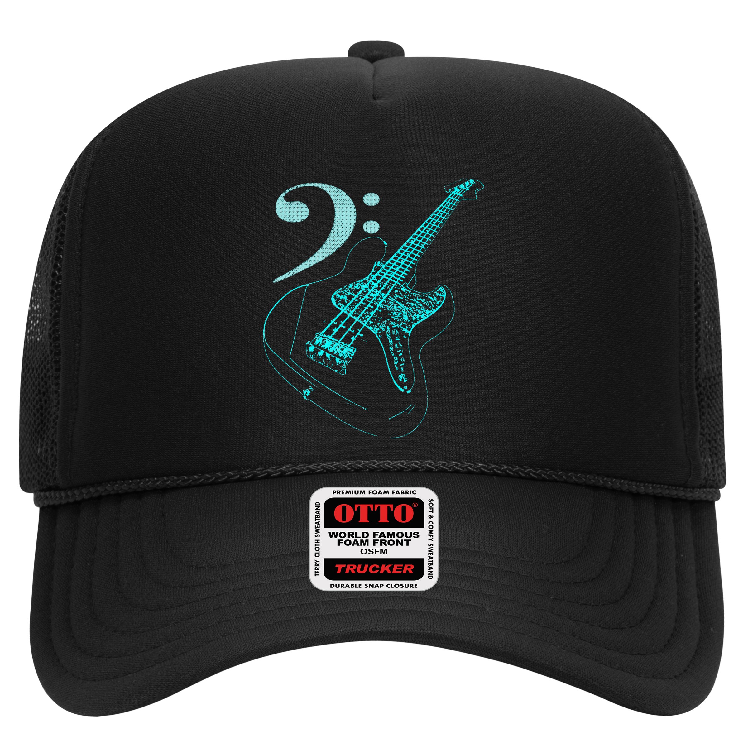 Bass With Clef Neon For Bassists & Bass Player Hat