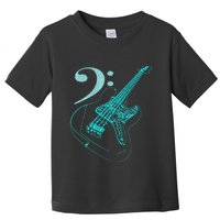 Bass With Clef Neon For Bassists & Bass Player Toddler T-Shirt