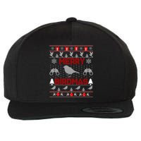 Bird Watching Christmas Birding Merry Birdmas Ugly Sweater Wool Snapback Cap