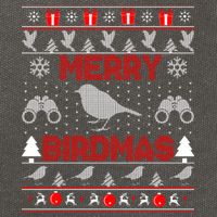 Bird Watching Christmas Birding Merry Birdmas Ugly Sweater Cotton Canvas Backpack