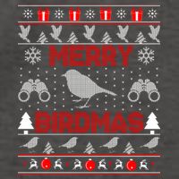 Bird Watching Christmas Birding Merry Birdmas Ugly Sweater Vector Backpack