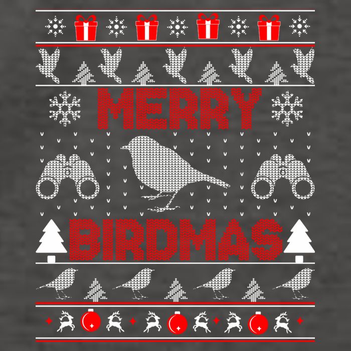 Bird Watching Christmas Birding Merry Birdmas Ugly Sweater Vector Backpack