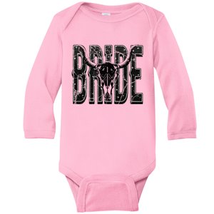 Bride Western Country Cowgirl Nashville Bachelorette Party Baby Long Sleeve Bodysuit