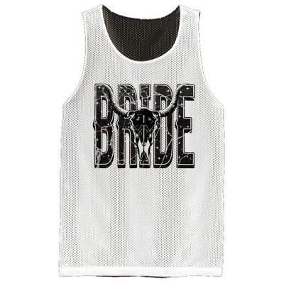 Bride Western Country Cowgirl Nashville Bachelorette Party Mesh Reversible Basketball Jersey Tank