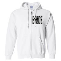 Bride Western Country Cowgirl Nashville Bachelorette Party Full Zip Hoodie