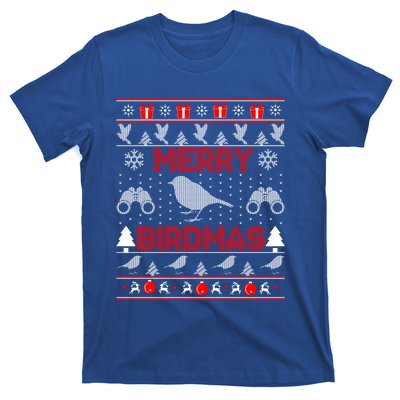 Bird Watching Christmas Birding Merry Birdmas Ugly Swea T-Shirt