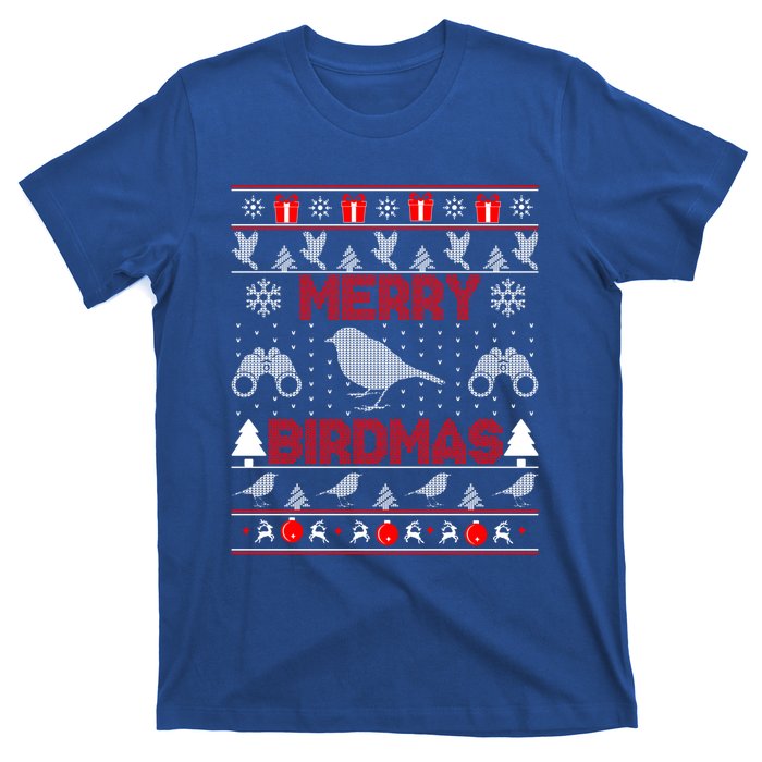 Bird Watching Christmas Birding Merry Birdmas Ugly Swea T-Shirt