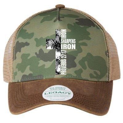 Black White Cross Iron Sharpens Iron Verse Christian Couples Legacy Tie Dye Trucker Hat