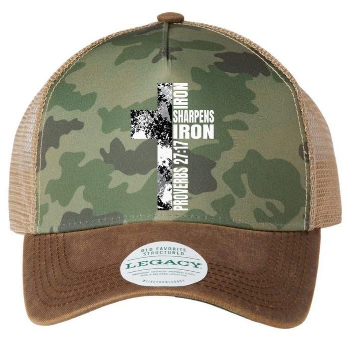 Black White Cross Iron Sharpens Iron Verse Christian Couples Legacy Tie Dye Trucker Hat