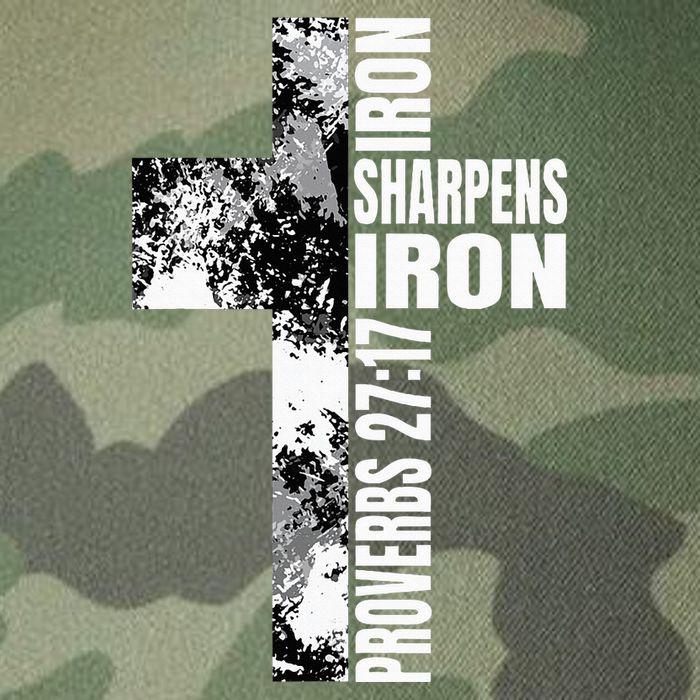 Black White Cross Iron Sharpens Iron Verse Christian Couples Legacy Tie Dye Trucker Hat