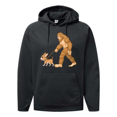 Bigfoot Walk Chihuahua Performance Fleece Hoodie