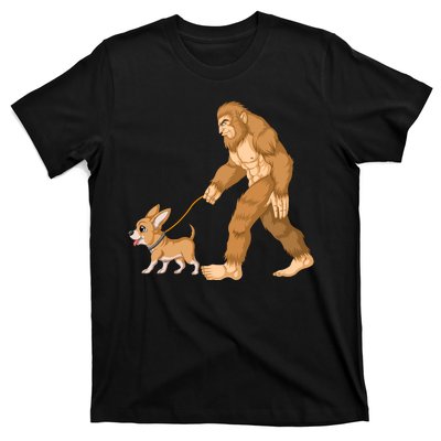 Bigfoot Walk Chihuahua T-Shirt