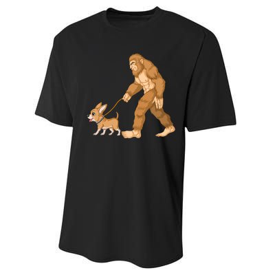 Bigfoot Walk Chihuahua Performance Sprint T-Shirt