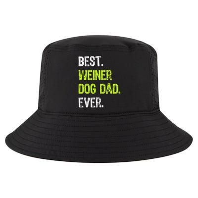 Best WEINER DOG DAD Ever Fathers Day Dachshund Cool Comfort Performance Bucket Hat