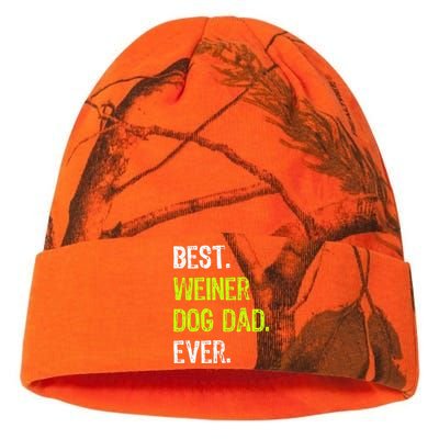 Best WEINER DOG DAD Ever Fathers Day Dachshund Kati Licensed 12" Camo Beanie