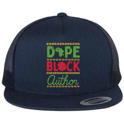 Black Writers Dope Black Author Gift Flat Bill Trucker Hat