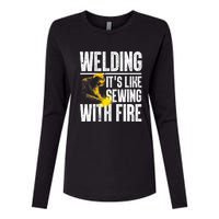 Best Welding Design Welder Welding Metal Weld Womens Cotton Relaxed Long Sleeve T-Shirt