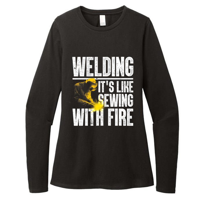 Best Welding Design Welder Welding Metal Weld Womens CVC Long Sleeve Shirt