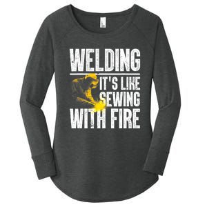 Best Welding Design Welder Welding Metal Weld Women's Perfect Tri Tunic Long Sleeve Shirt