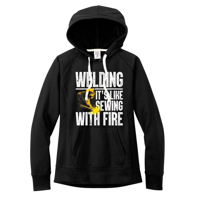 Best Welding Design Welder Welding Metal Weld Women's Fleece Hoodie