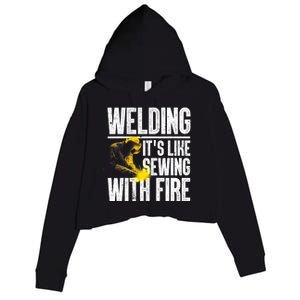 Best Welding Design Welder Welding Metal Weld Crop Fleece Hoodie