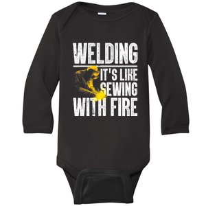 Best Welding Design Welder Welding Metal Weld Baby Long Sleeve Bodysuit