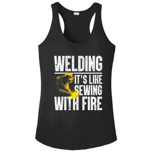 Best Welding Design Welder Welding Metal Weld Ladies PosiCharge Competitor Racerback Tank