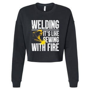 Best Welding Design Welder Welding Metal Weld Cropped Pullover Crew