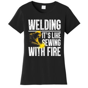 Best Welding Design Welder Welding Metal Weld Women's T-Shirt