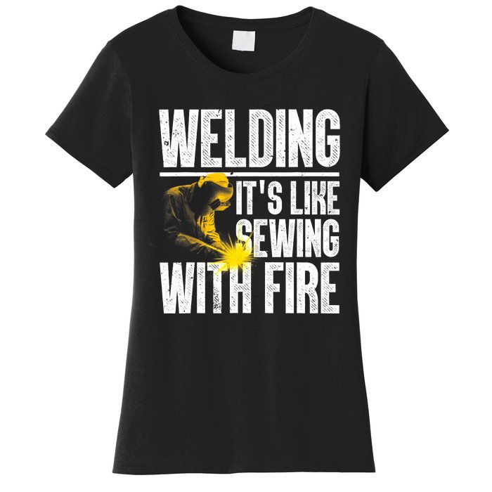 Best Welding Design Welder Welding Metal Weld Women's T-Shirt