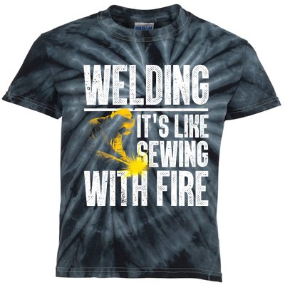 Best Welding Design Welder Welding Metal Weld Kids Tie-Dye T-Shirt