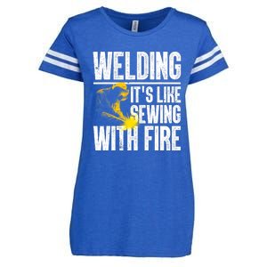 Best Welding Design Welder Welding Metal Weld Enza Ladies Jersey Football T-Shirt