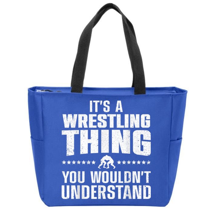 Best Wrestling Design Wrestle Wrestler Zip Tote Bag