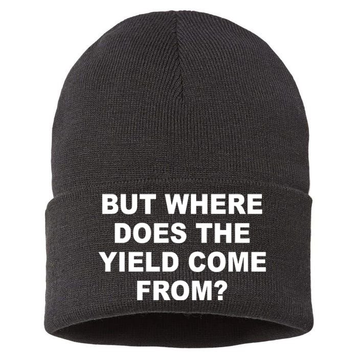 But Where Does The Yield Come From Sustainable Knit Beanie