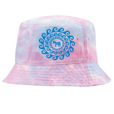 Blue Wave Dala Democratic Donkey Democrat Meaningful Gift Tie-Dyed Bucket Hat