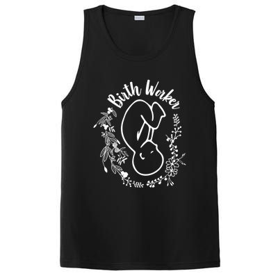 Birth Worker Doula Midwife Childbirth Educator Birth Coach Gift PosiCharge Competitor Tank