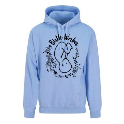 Birth Worker Doula Midwife Childbirth Educator Birth Coach Gift Unisex Surf Hoodie