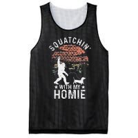 Bigfoot Walking Dachshund Tee Sasquatch Dog Lover Mesh Reversible Basketball Jersey Tank