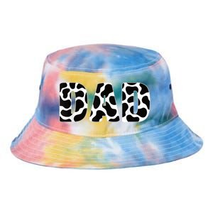  Black White Dad Cow Print Cowboy Animal Pattern Father Dad Tie Dye Newport Bucket Hat