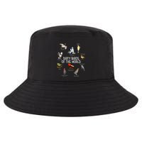 Bird Watching Dirty Birds Of The World Funny Birding Cool Comfort Performance Bucket Hat